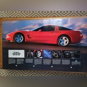 New two sided poster of a 1997 Corvette